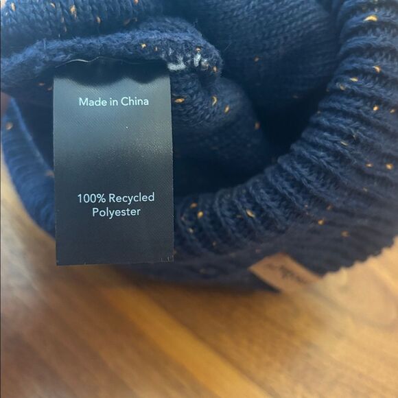 NWT New Moosejaw Navy Winterfetti Midnight Beanie Hat One Size - Picture 4 of 5
